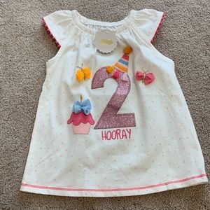 Mud pie 2 Birthday shirt